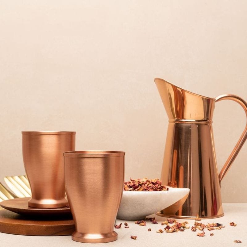 100% Handmade Pure Copper Jug