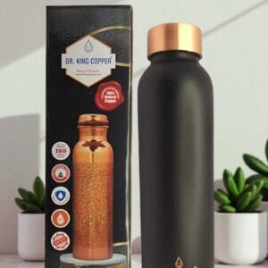DR.KING COPPER PURE TAMBA BLACK MATTY COLOUR COPPER BOTTLE 1L