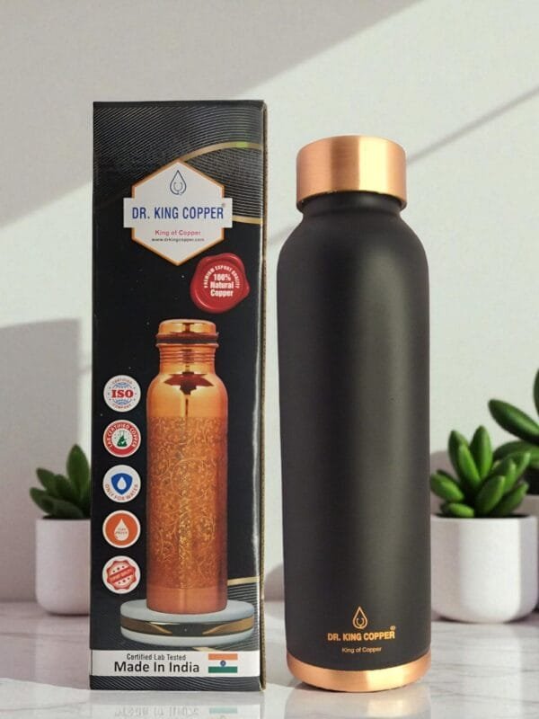DR.KING COPPER PURE TAMBA BLACK MATTY COLOUR COPPER BOTTLE 1L